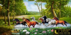 Tranh sơn dầu mã đáo thành công 53